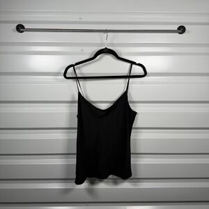 Dana Buchman Black Silk Slip Tank Top Camisole Size 12